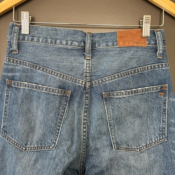 Madewell Rigid High-Rise Medium Wash Distressed 100% Cotton Skinny Jeans 27 - Picture 8 of 11